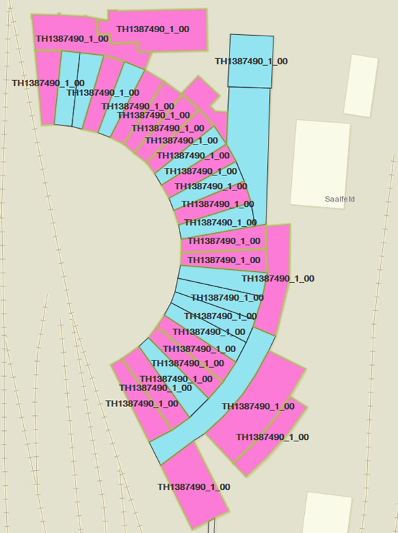 Oft bestehen Nichtwohngebäude im Sinne der Definition in ENOB:dataNWG aus mehr als einem Hausumring. Im Screening war die Gebäudesituation aufzuklären. (© IWU)